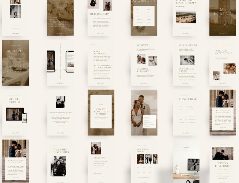 Bruiloft fotograaf Instagram templates Silk Skye 18