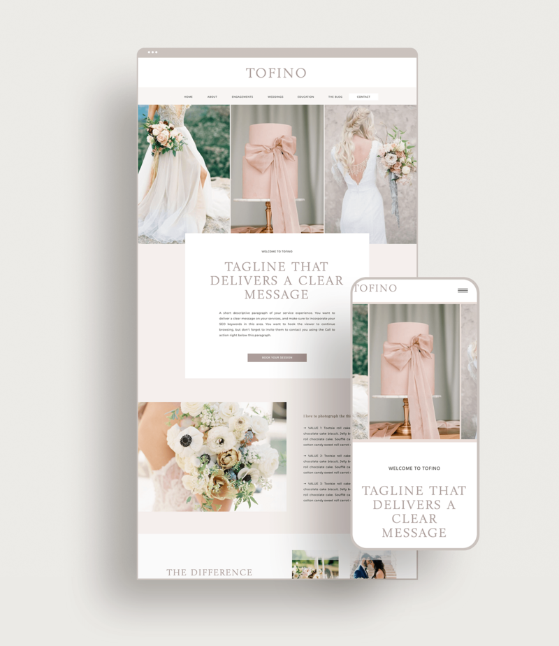 Tofnio Showit Website Templates