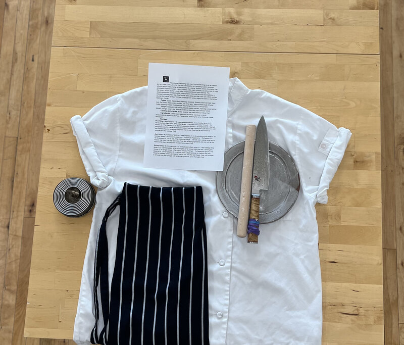 Beautifully pated chef dinner for a party