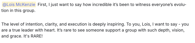 The level of intention, clarity, and executions is deeply inspiring