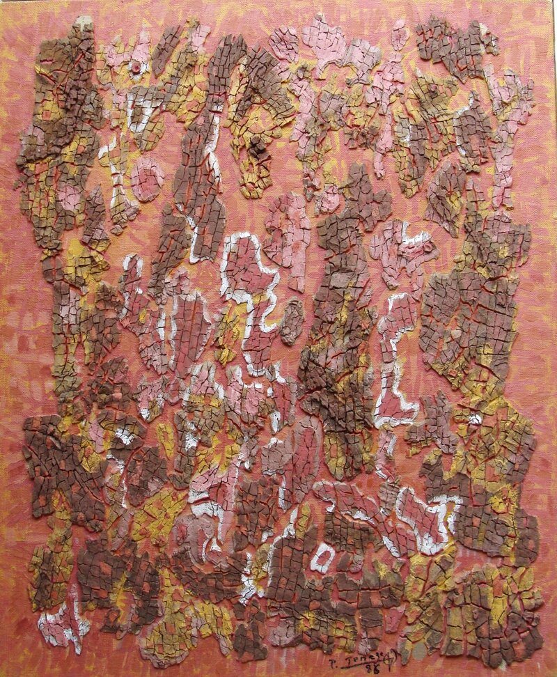 Tableau de Paul Tenèze issu de la collection Ecorces. Tableau n°2