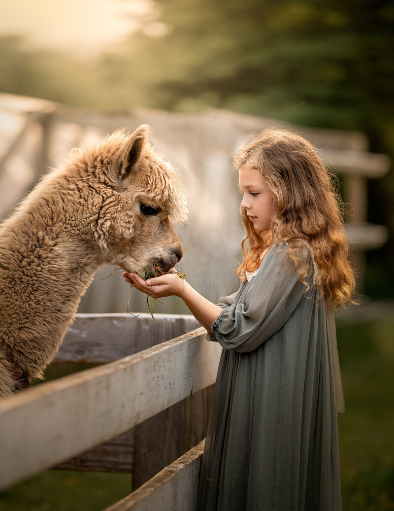 Child at a local petting zoo by Iya Estrellado Photography