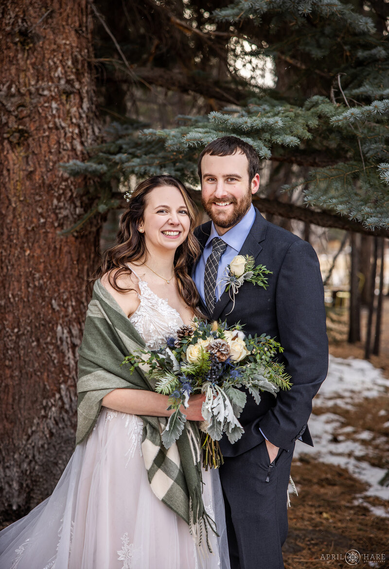 Pretty Winter Wedding at Romantic Riversong Inn Estes Park CO