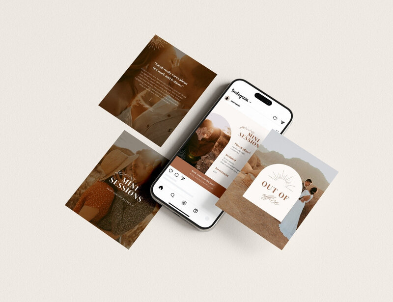 Boho Instagram templates