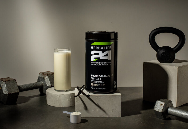 herbalife protein powder product photography