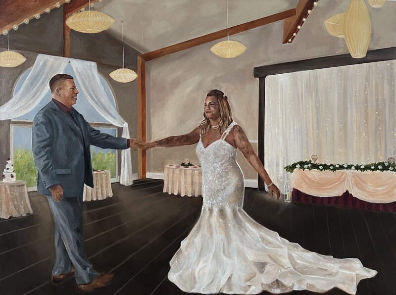 2022 live wedding painting the lakeview hamilton ontario