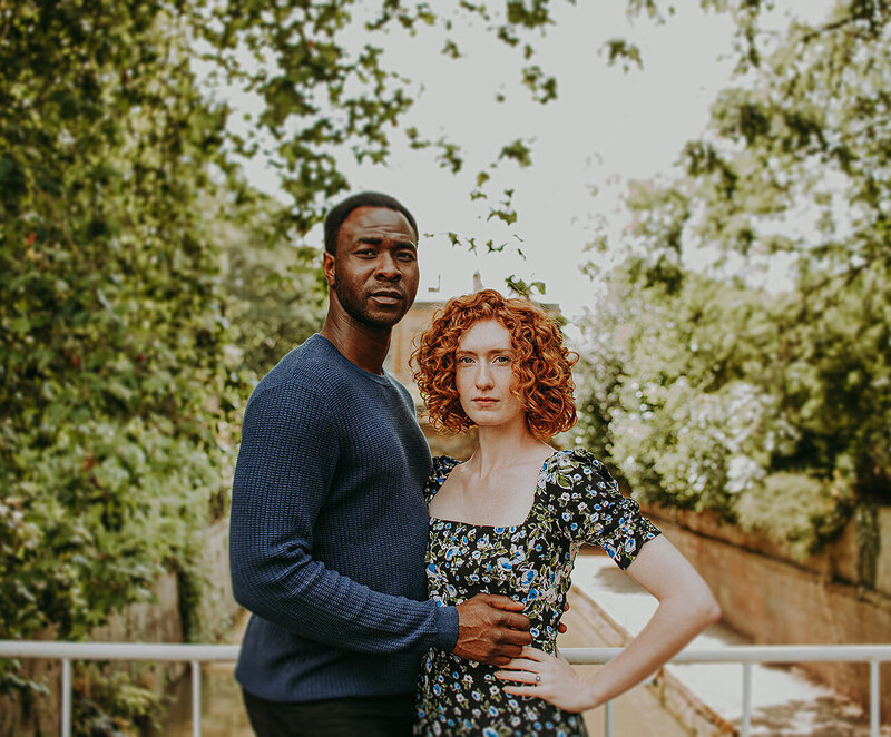 Miles and vicky at thier pre wedding shoot in  the summewr in Burlighton Vermont n