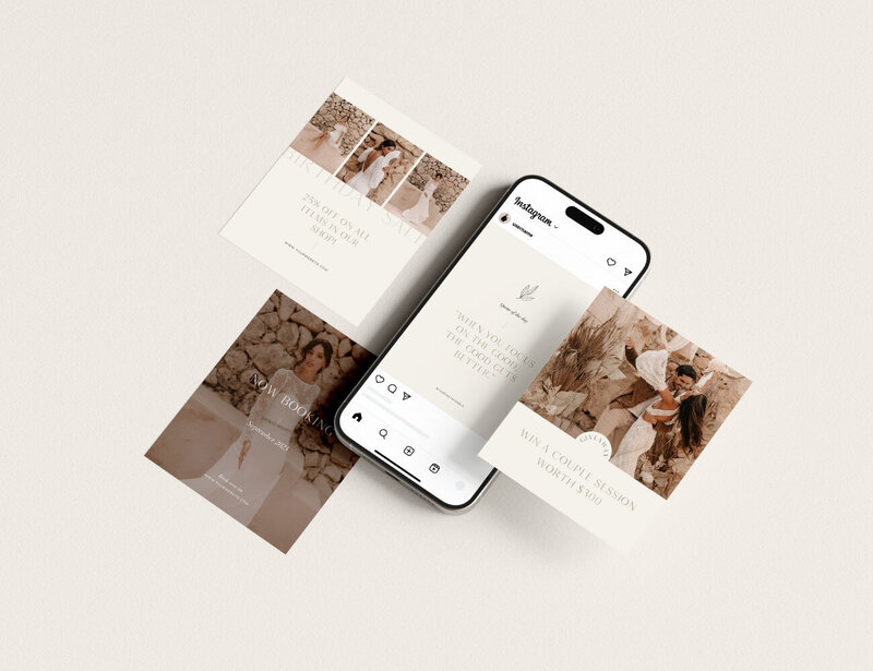 Elegante Instagram templates voor fotografen Olive Oak 12