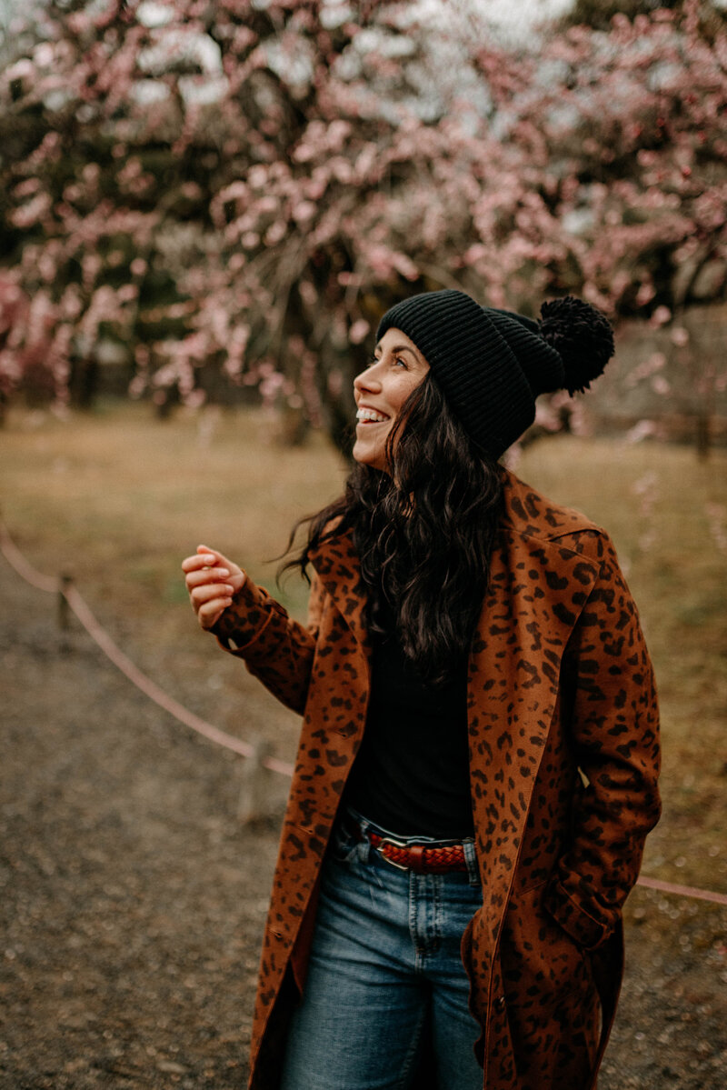 Okanagan Valley Photographer in Japan with Cherry Blossoms