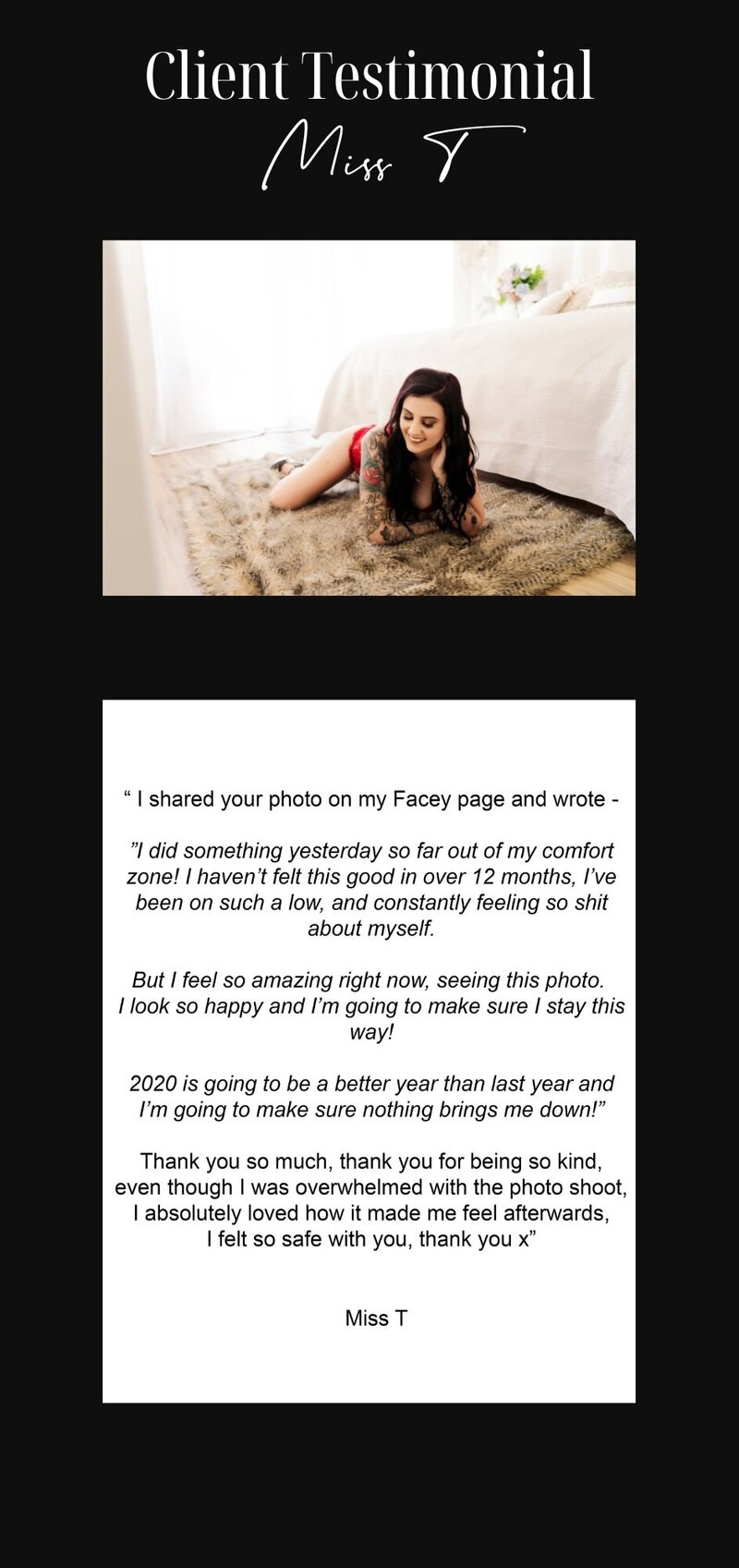 Client Testimonial Review Wild Heart Photography Hervey Bay