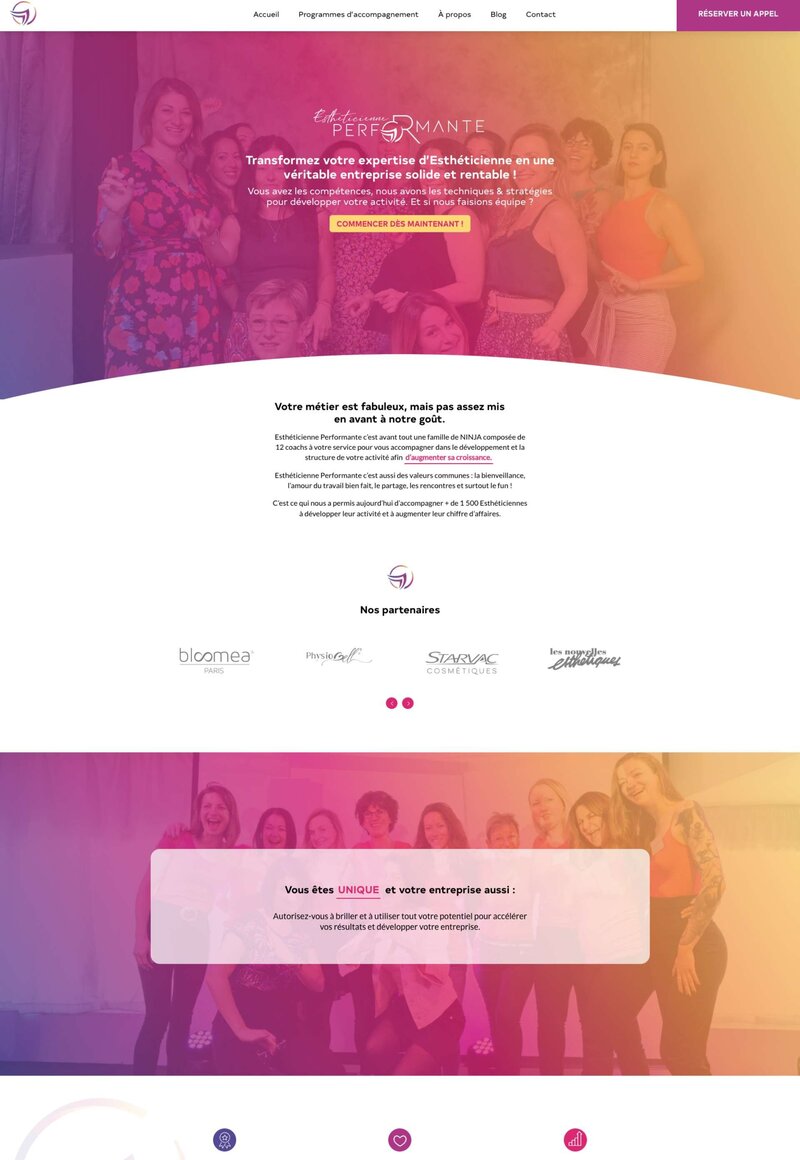 Template showit pour entrepreneur