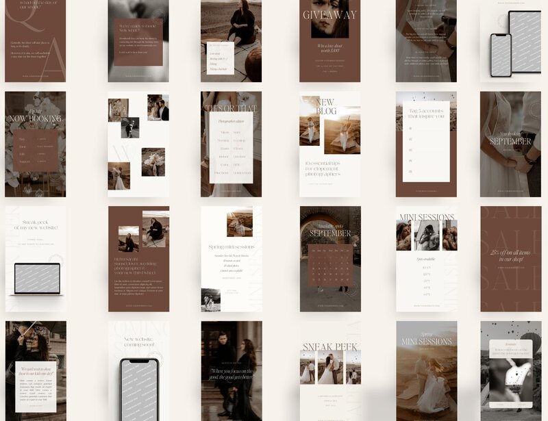 Editorial Instagram templates for photographers Wild Willow18