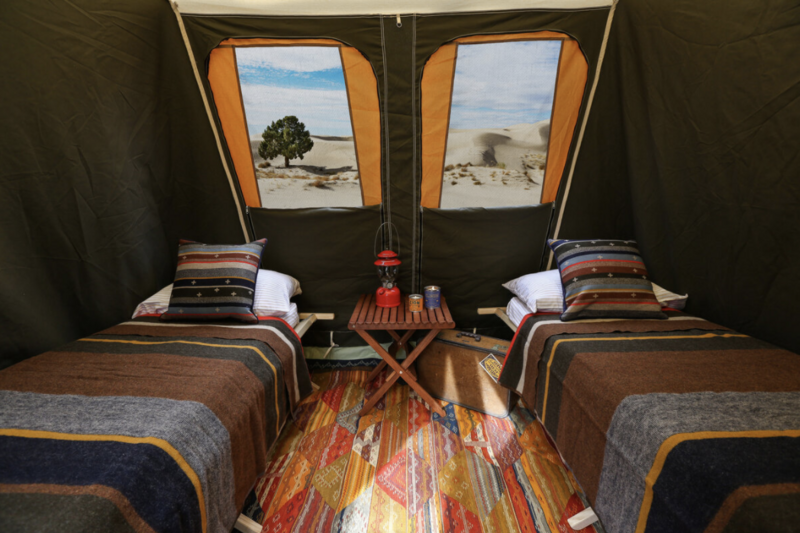 Boutique Tent Hotel Room in Morocco featured in The Loaded Trunk Travel Magazine