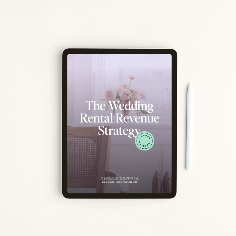 The Wedding Rental Revenue Strategy