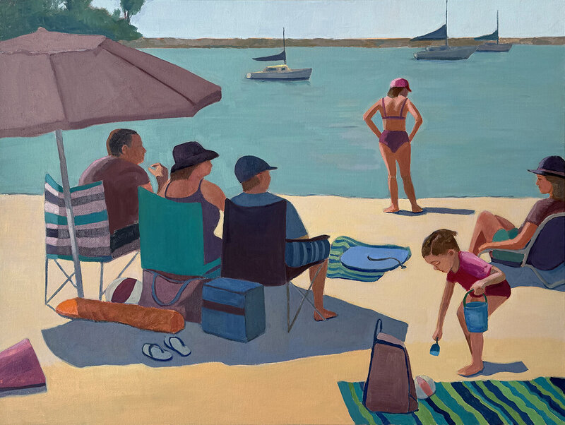 Marie Stone Fine Art Oil Paintings Beach