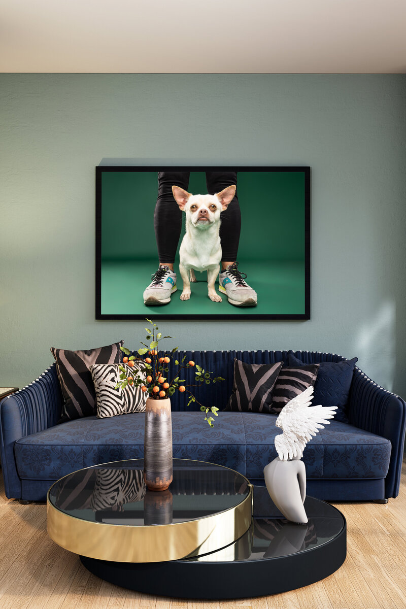 Guild Canvas Modern Black Wall Vert