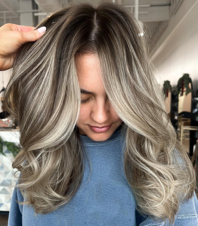 Beachy Bronde Sun-kissed  Hair Color by Salt Hair Collective - East Beach Norfolk Hair Salon for Lived in Low Maintenance Color - 14