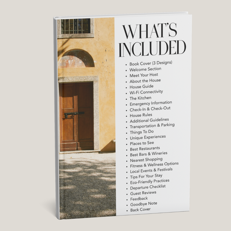 Luxury Airbnb Welcome Book