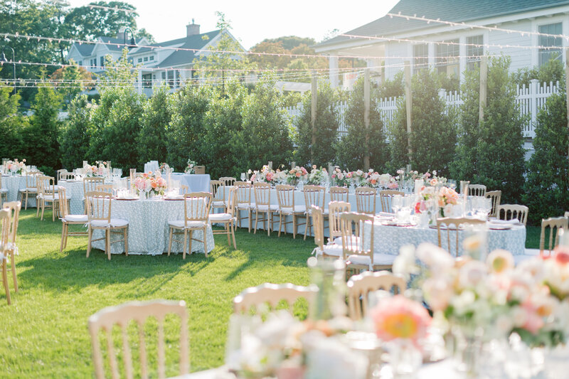 Tented wedding at The Eisenhower House in Newport, RI