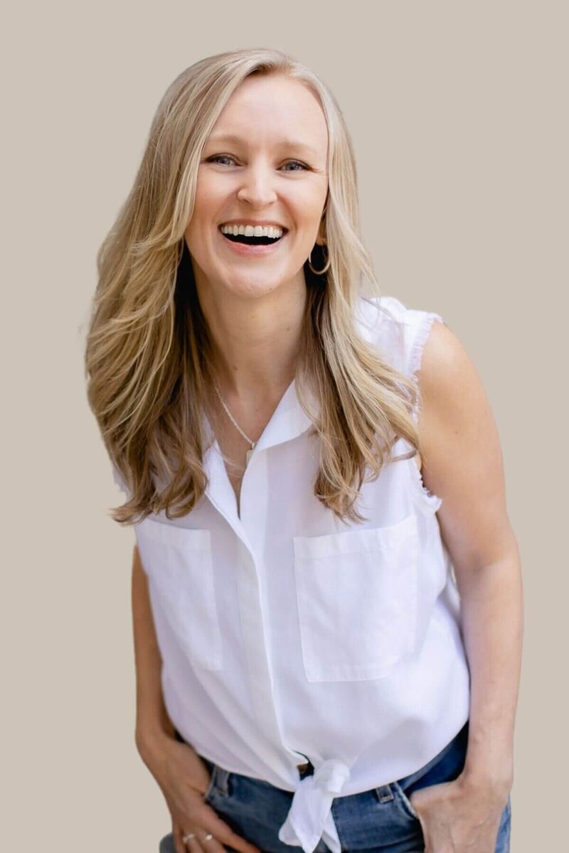 Beckie Rose, founder of NorthRose Studio smiling on video call