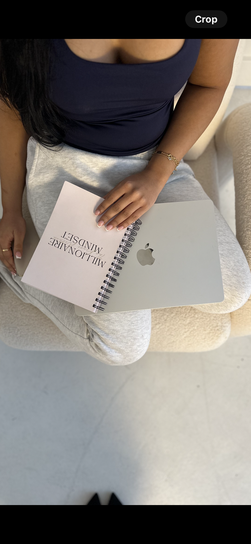 manifestation journal and laptop