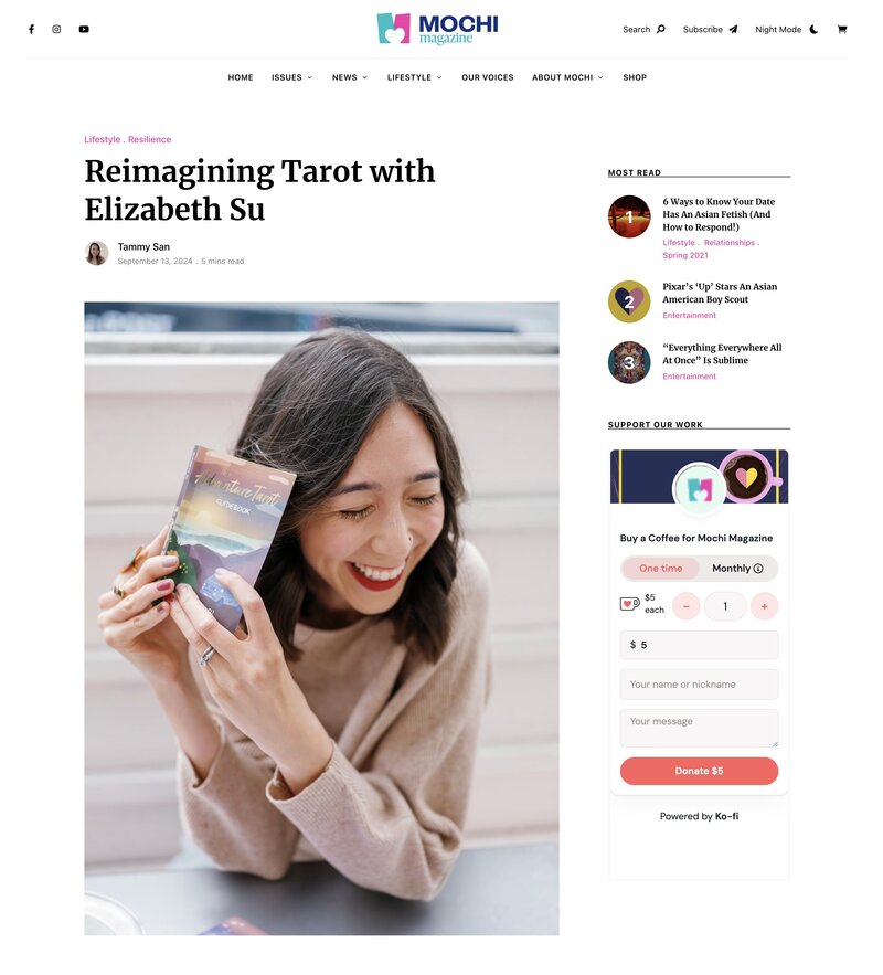 Mochi Magazine Feature Graphic