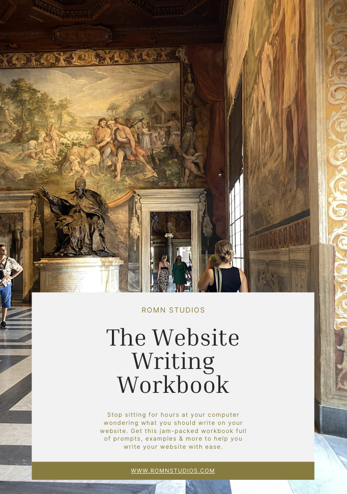 What should I write on my website?