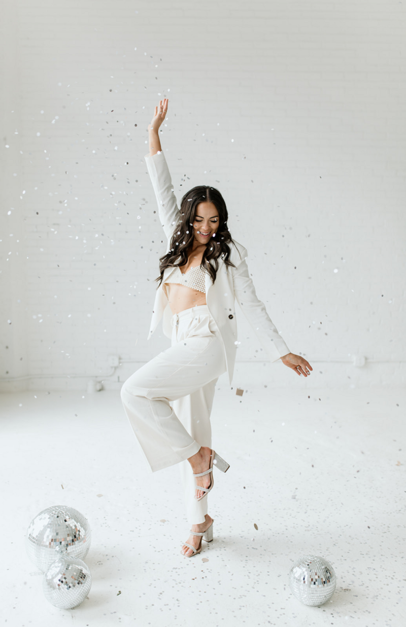 Women with black hair dancing