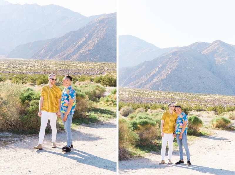 Evan and JP's Palm Springs engagement photos by engagement photographer Ashley LaPrade.