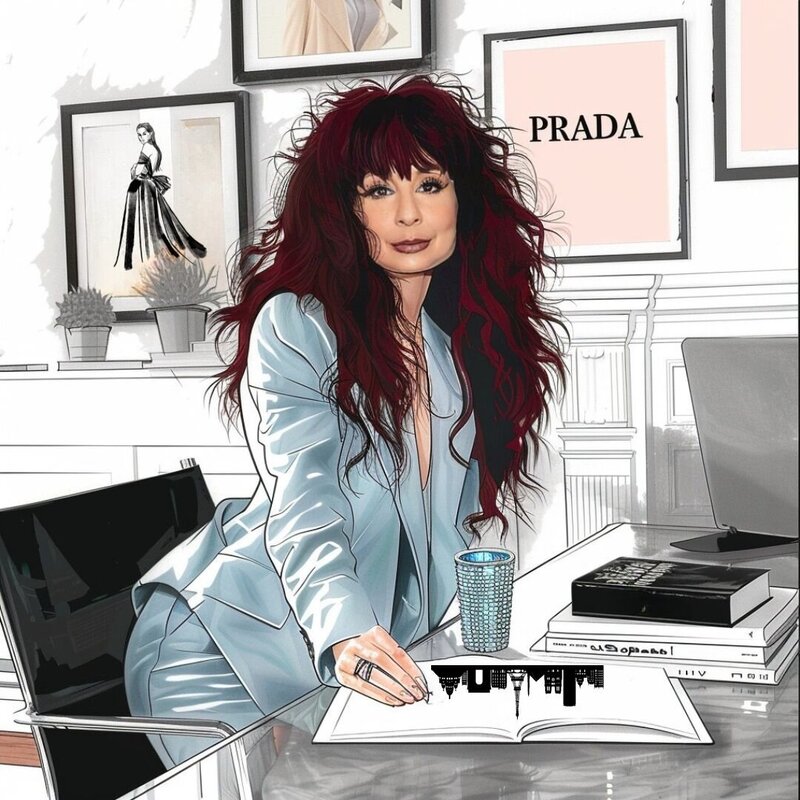 Chic Branded Character Design in Star of Paris Showit Template