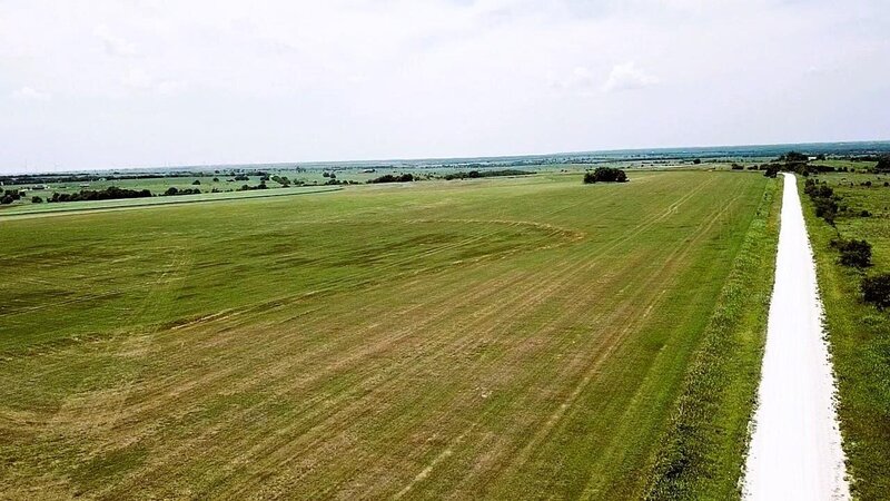 Panoramic landscape view of undeveloped land for sale in Cooke County, Texas