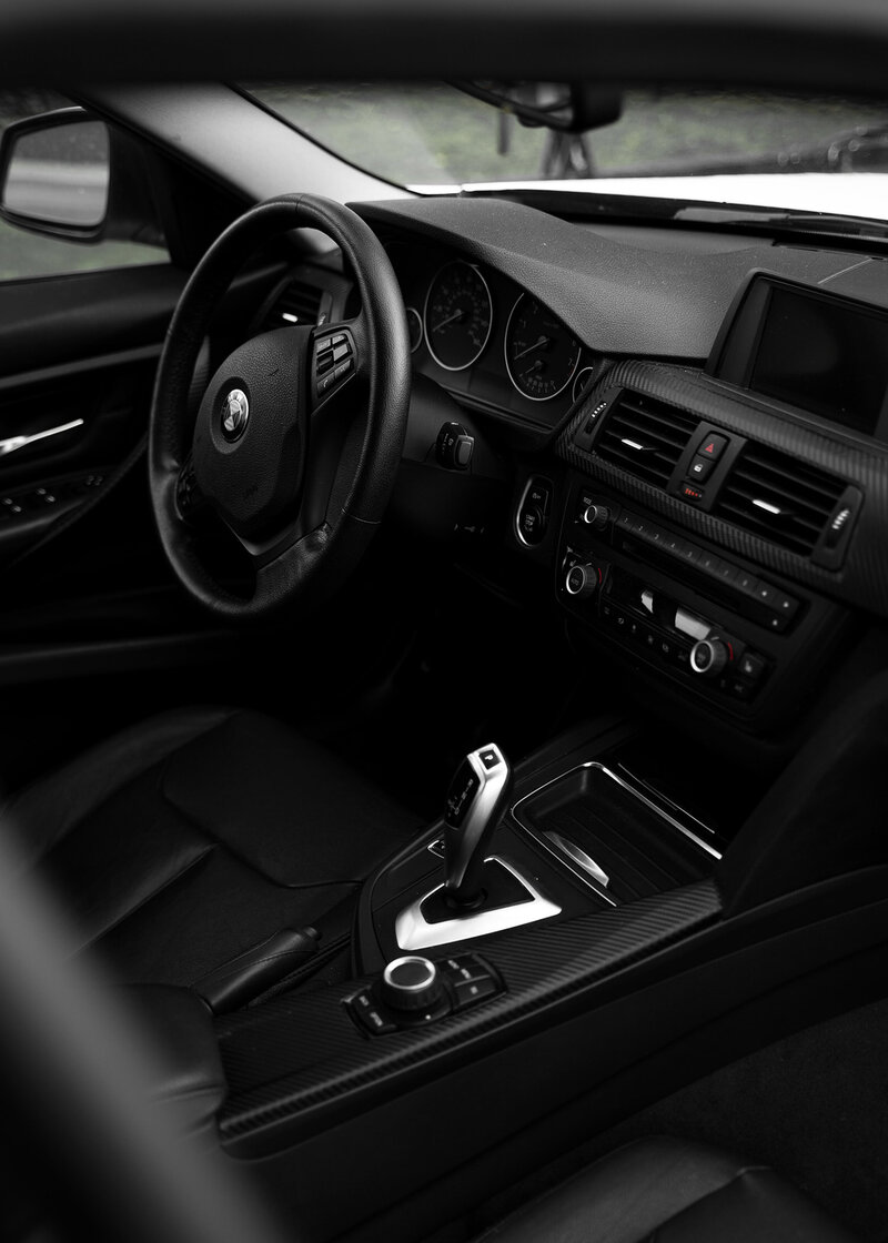 Interior of BMW car