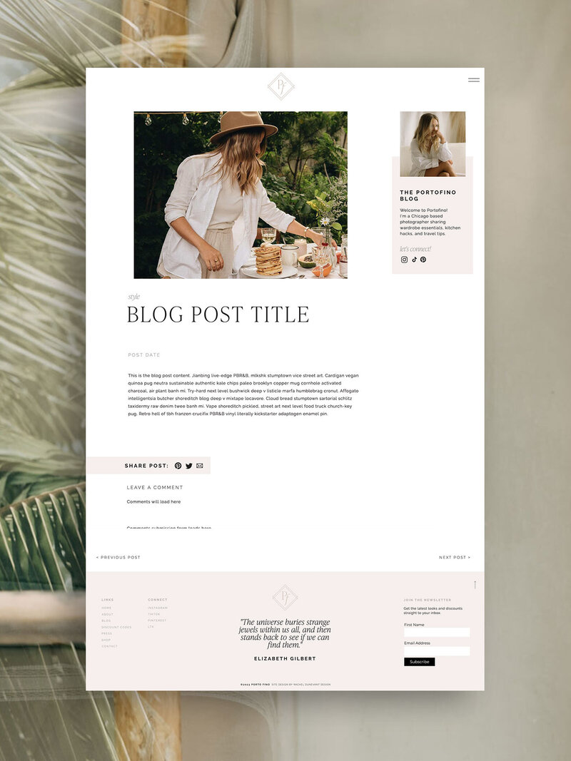 PortoFinoInfluencerWebsiteTemplate03
