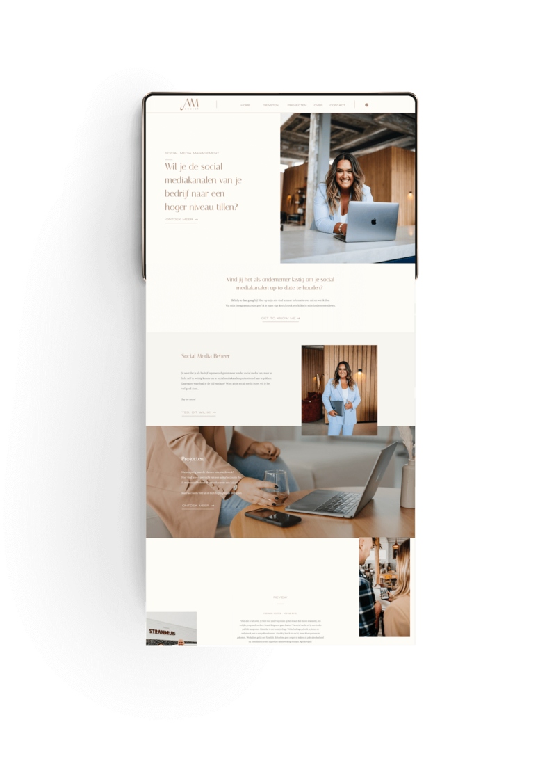Showit website I Am Social