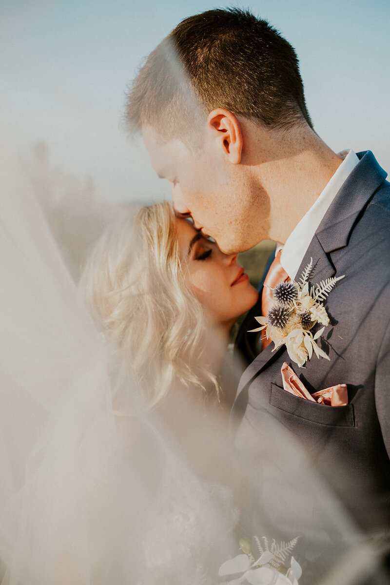 Viel shot at Colorado Wedding - Colby and Valerie Photography
