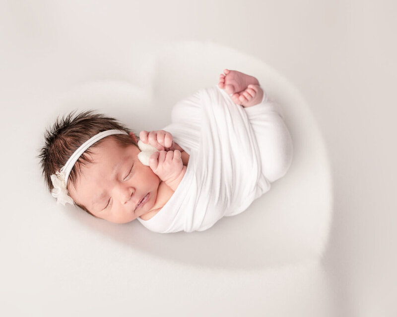 Klamath Falls Newborn Photography, baby picture in blue