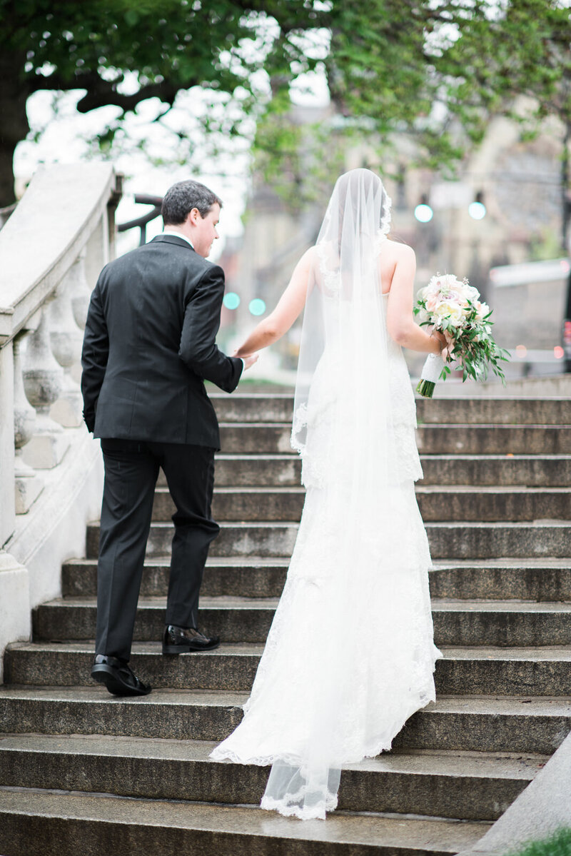 Intimate couple wedding photo