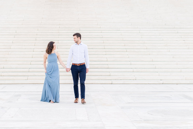 Capitol Building Engagement Session in DC with a visit to Supreme Court Building and Library of Congress | DC Wedding Photographer | Taylor Rose Photography-4