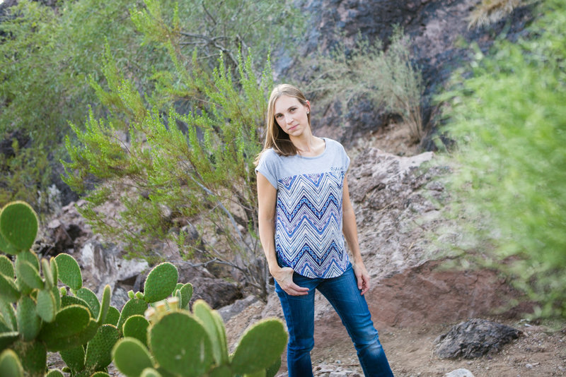 Austin Family Photographer, Tiffany Chapman Photography portrait with cactus photo