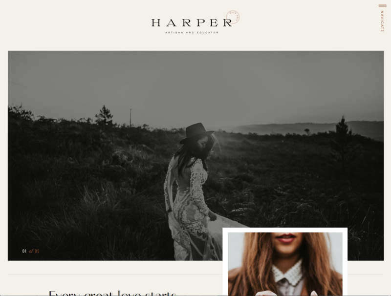 a showit website template for photographers