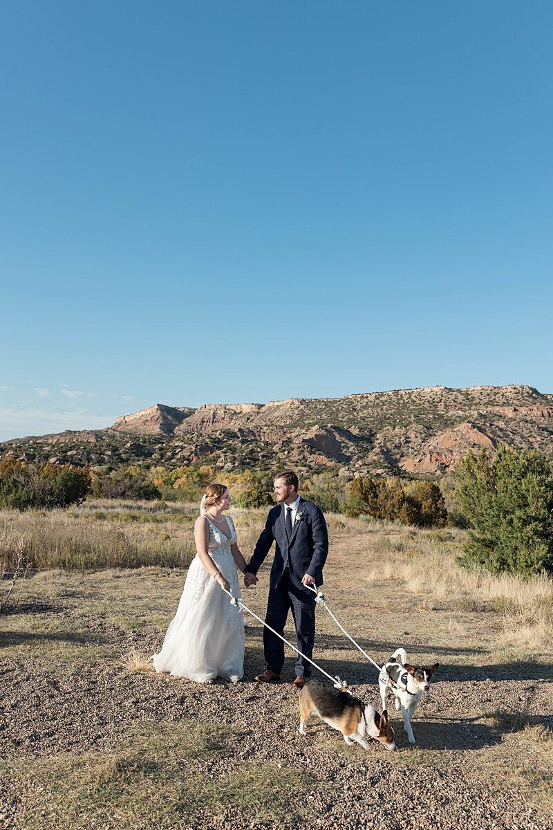 palo-duro-canyon-wedding-photography-couple-standing-together-with-sunset-canyon-view