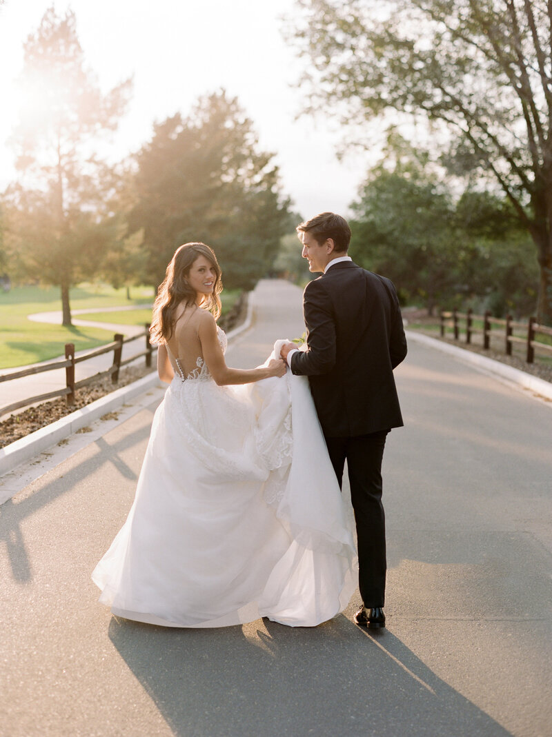 Colorado Bride and Groom Hugging