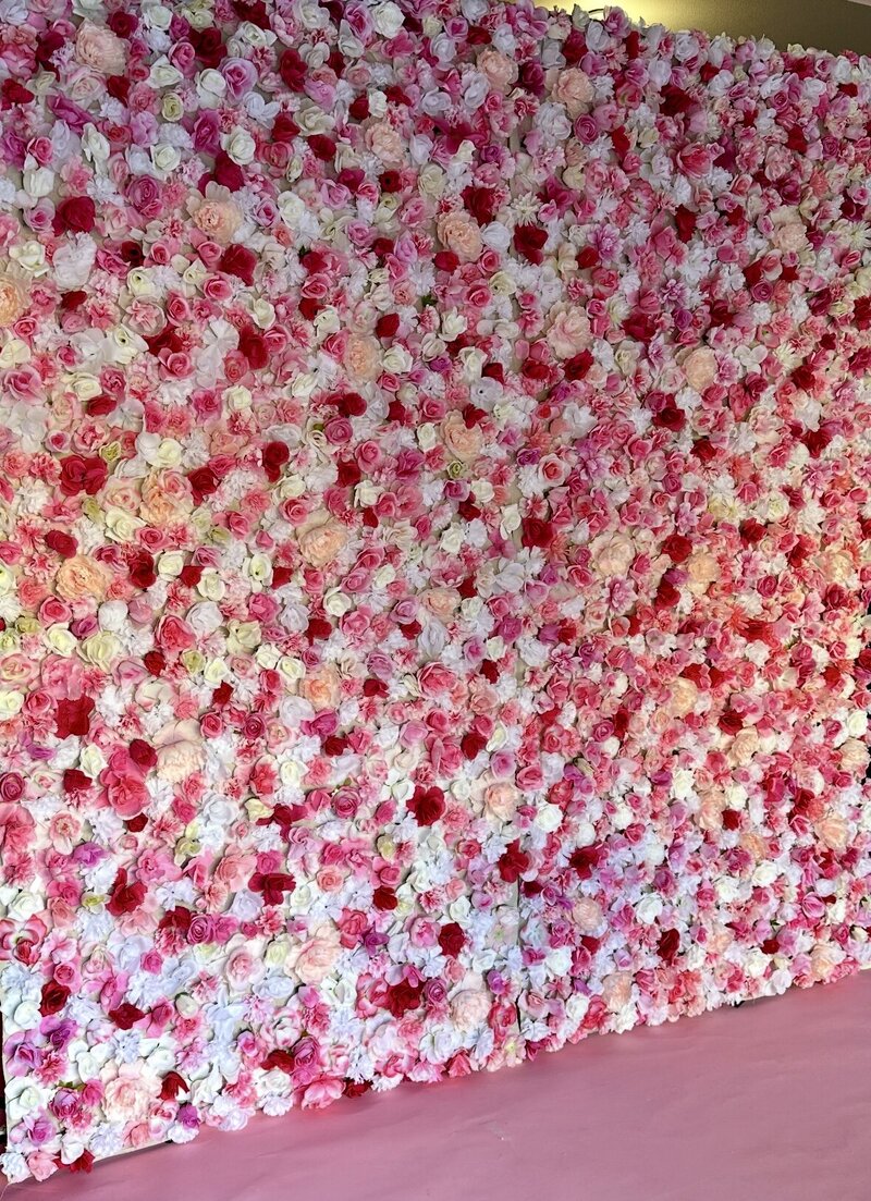 Oregon Flower wall rental, Washington flower wall rental