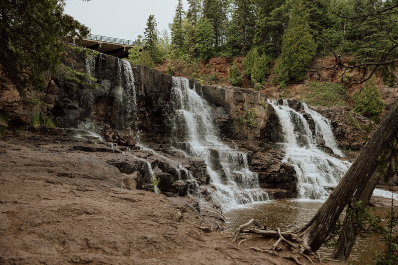 waterfalls at gooseberry falls state park