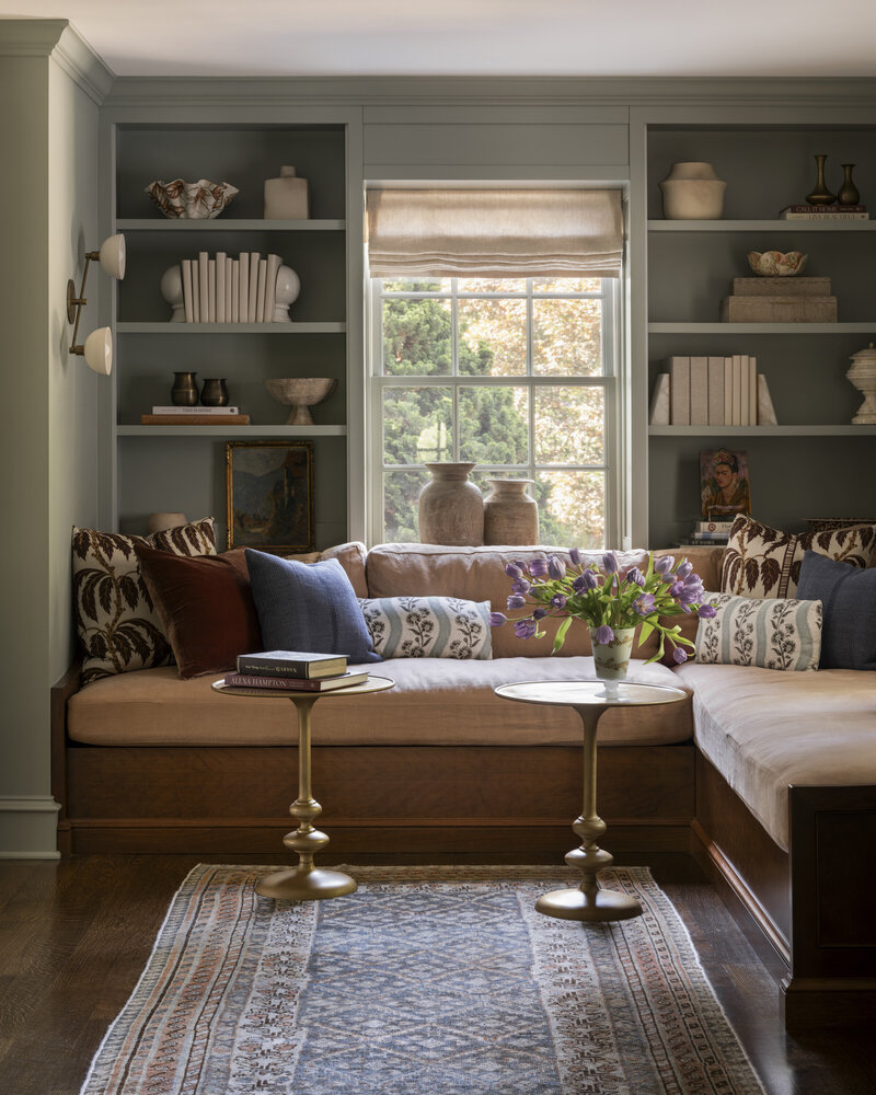 Classic modern interior design, white staircase historical details