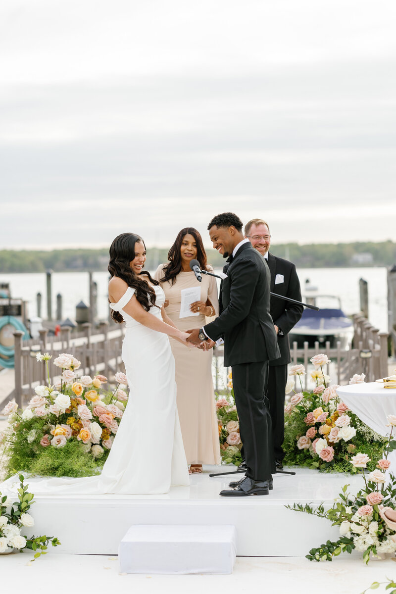 Cute bridal details of Intimate Micro Wedding styled shoot of wedding bouquet, bridal shoes, and boutonniere