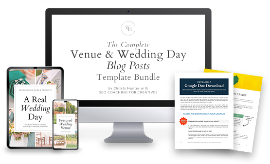 wedding day blog post template for wedding pros
