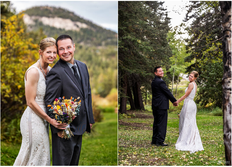 Wedding Photos in the Fall Color at Beaver Ranch Event Center
