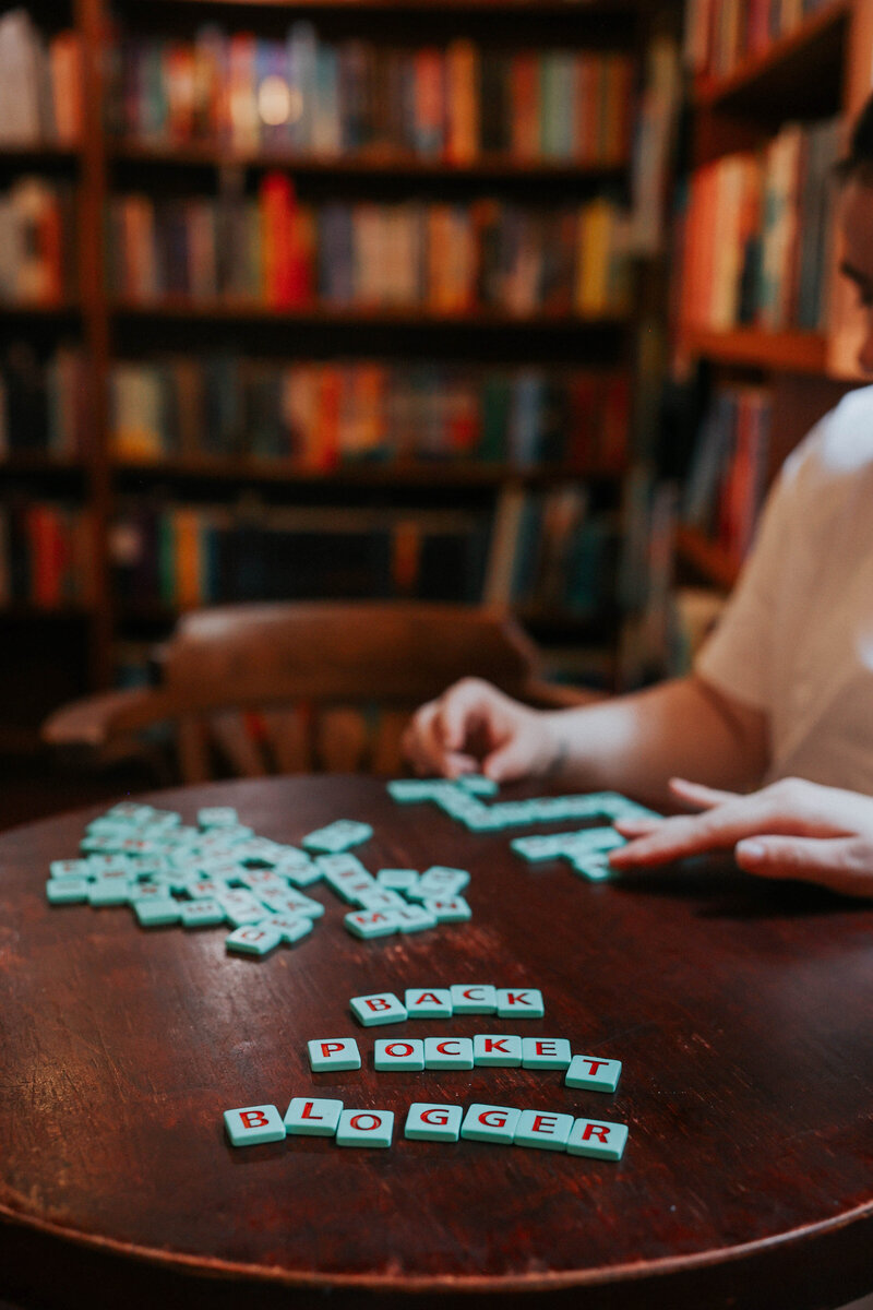 Jessie plays scrabble