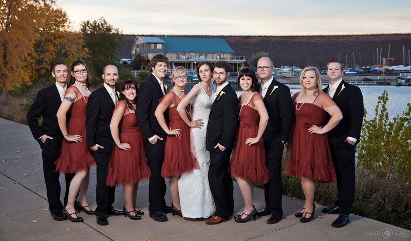 Wedding-Party-Portrait-Cherry-Creek-Marina-&-Yacht-Club-Wedding-Venue-in-Denver-Colorado